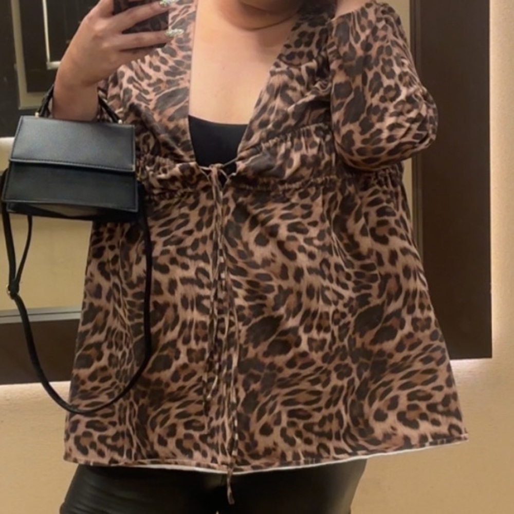 Leopard Print Blouse
